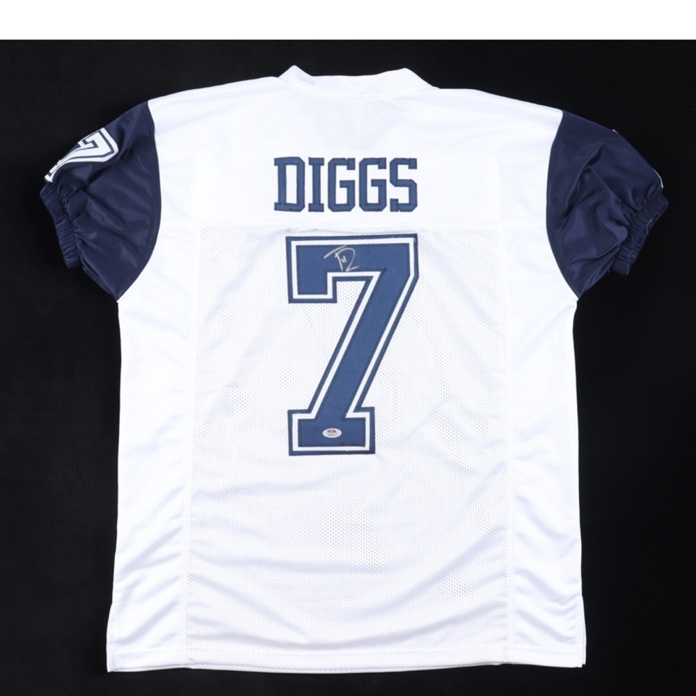 Signed Diggs jersey. PSA certified